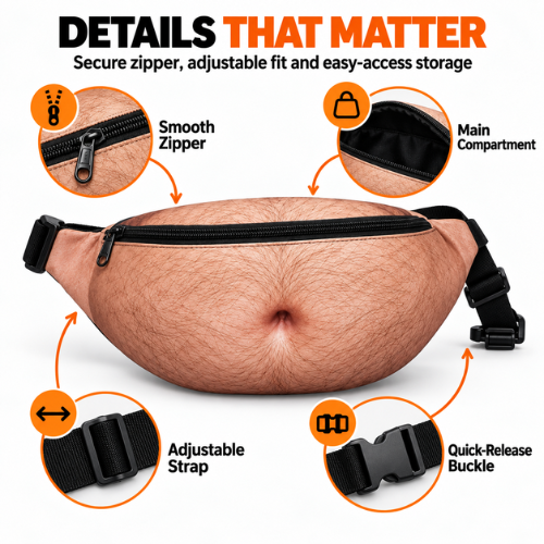 Realistic Beer Belly Bum Bag