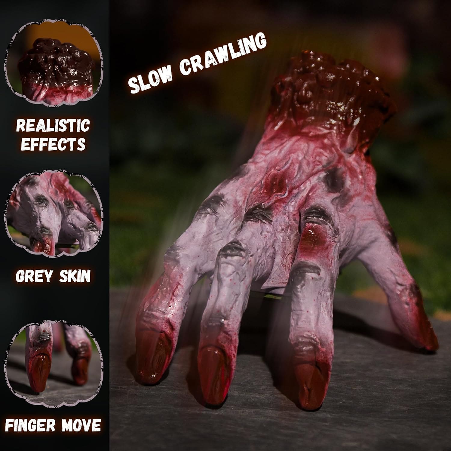 Crawling Zombie Hand - Creepy Sound and Motion